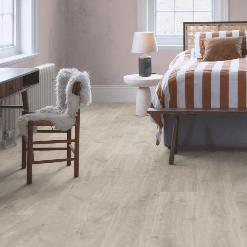 Piso Laminado Quick Step Smart Carvalho Natural Havana Cx M