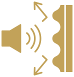 Ícone Isolamento Acústico