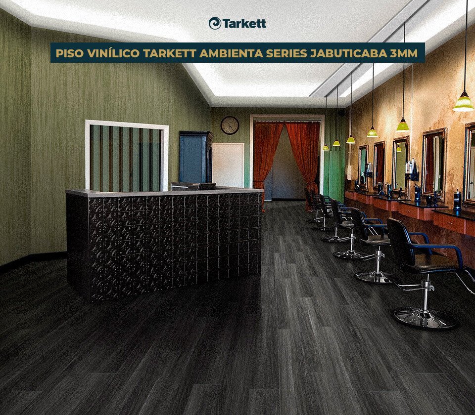 Piso Vinílico Tarkett Ambienta Series Jabuticaba 3mm - Salão de Beleza