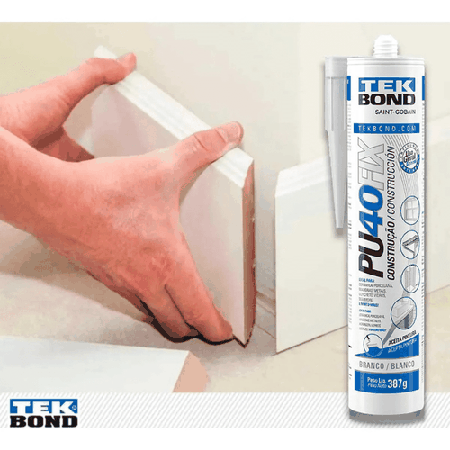 Adesivo Selante PU 40 Fix Branco Tekbond 387g / 280ml