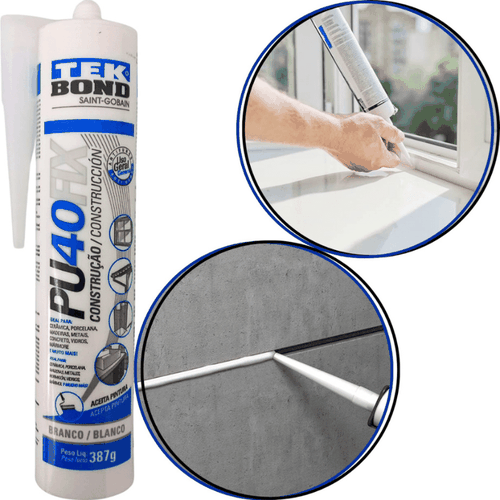 Adesivo Selante PU 40 Fix Branco Tekbond 387g / 280ml