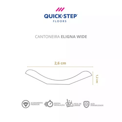 Cantoneira Eligna Wide Carvalho Natural Serrado 03677 Br 2,40m