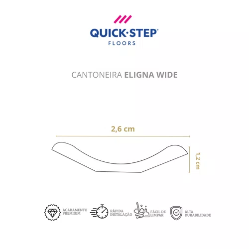 Cantoneira Eligna Wide Castanheiro Natural Restaurado 03784 Br 2,40m