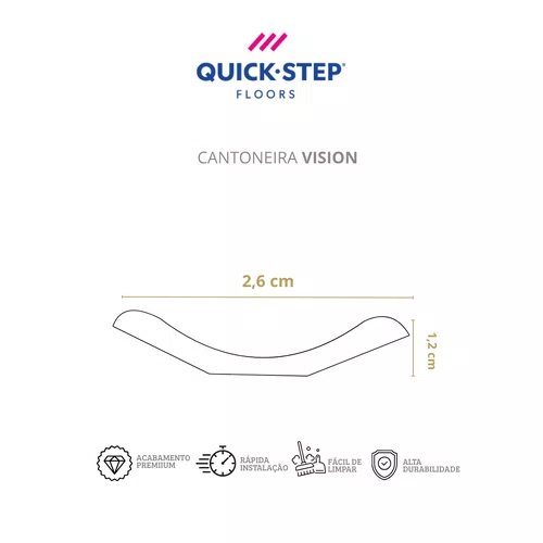 Cantoneira Vision Carvalho Vitoriano 01462 Br 2,40m