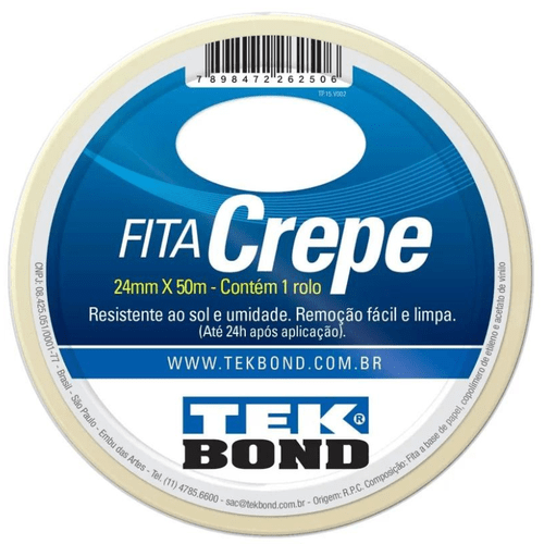 Fita Crepe Tekbond 24mm x 50m