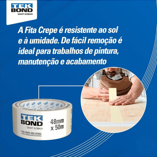 Fita Crepe Tekbond 48mm x 50m
