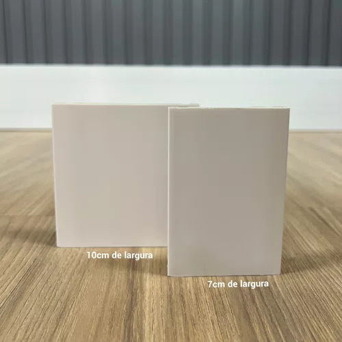 Guarnição Poliestireno Lisa Branco 07cm x 1,5cm Br 2,40m - Estilo Revestimentos