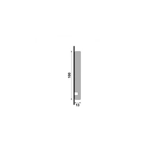 Guarnição Poliestireno Santa Luzia 547 Branco Liso 100 x 16mm Br 2,40m