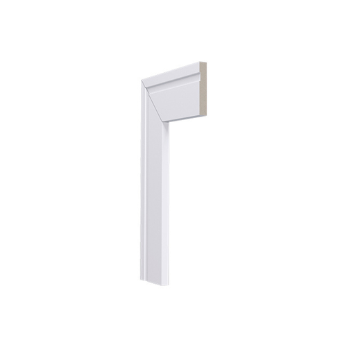 Guarnição Poliestireno Santa Luzia LEV52 Branco Frisado 05cm Br 2,40m