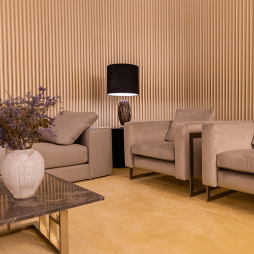 Painel Waves 155 Santa Luzia Cx 2,52m² - Champanhe