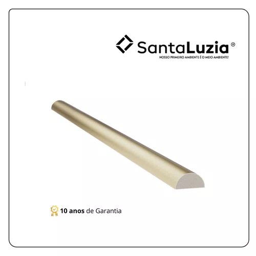 Meia Curva De Poliestireno 597 Santa Luzia 16mm - Champanhe c/ 2 un