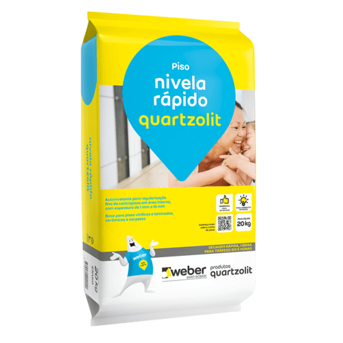 Argamassa Autonivelante Nivela Rapido Quartzolit Weber 20kg
