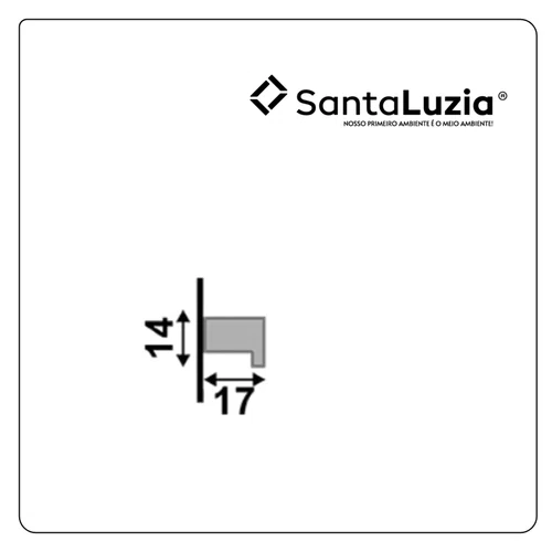 Painel Gizé 144 Santa Luzia Br 14cm - Branco