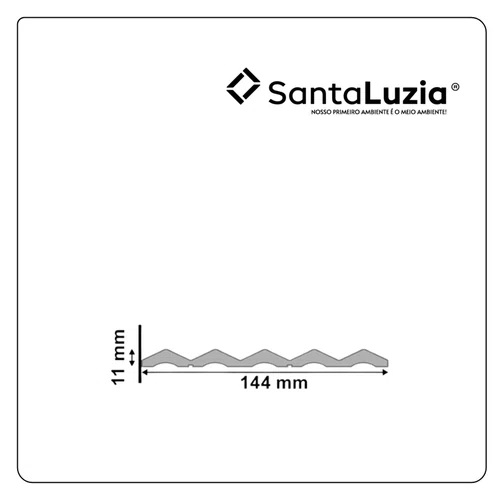 Painel Gizé 144 Santa Luzia Br 14cm - Branco