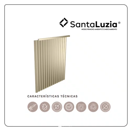 Painel Gizé 144 Santa Luzia Br 14cm - Champanhe