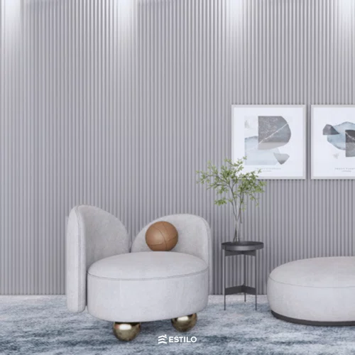 Painel Gizé 144 Santa Luzia Br 14cm - Cinza Glacial
