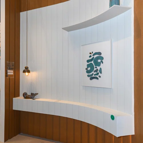 Painel Nero Elementos Santa Luzia 16cm - Nuvem Frisado