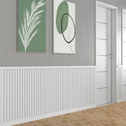 Painel Ripado Eucatex RU Branco Max cx 6 und - BR 2,70m