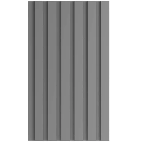 Painel Ripado Eucatex RU Cinza Supremo cx 6 und - BR 2,70m