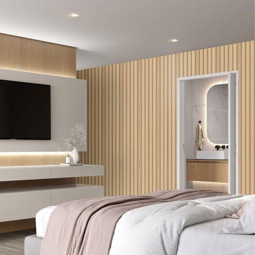 Painel Ripado Eucatex RU Natural Oak cx 6 und - BR 2,70m