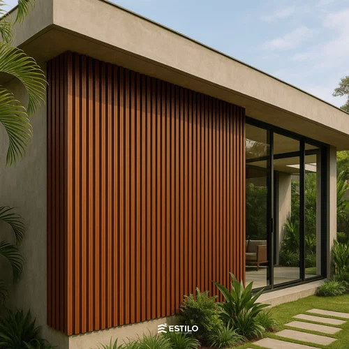 Painel Ripado Externo Arquitech Crossout Force Red Wood – Br 3,20m