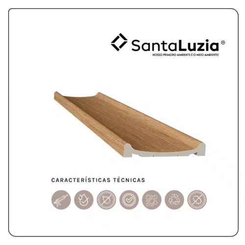 Painel Ubá Santa Luzia em Poliestireno Barra 2,80m - Cumaru