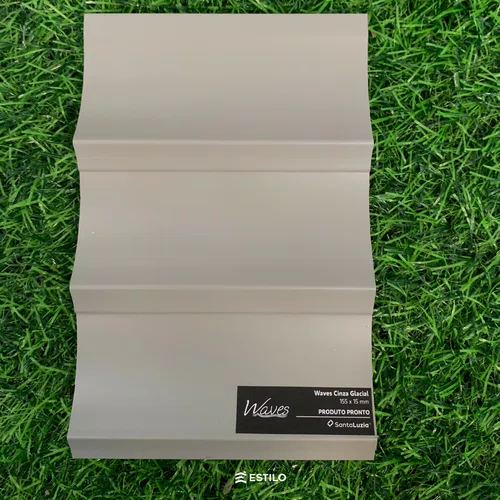 Painel Waves 155 Santa Luzia Br 15cm - Cinza Glacial