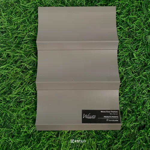Painel Waves 155 Santa Luzia Br 15cm - Cinza Titanium