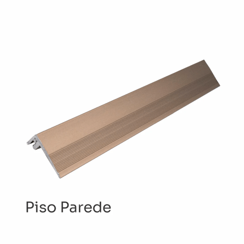 Perfil Alumínio Piso Parede Champanhe