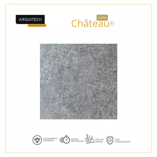 Piso Vinílico Arquitech Château 3mm 92 x 92 cm - Blois Cx 5,08m²