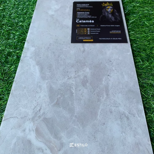 Piso Vinílico Arquitech Château 3mm 92 x 92 cm - Calamès Cx 5,08m²