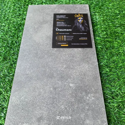 Piso Vinílico Arquitech Château 3mm 92 x 92 cm - Chaumont Cx 5,08m²