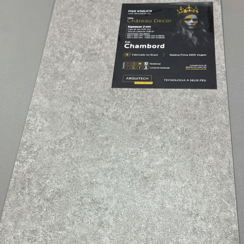 Piso Vinílico Arquitech Château Decor 2mm 92 x 92 cm - Chambord Cx 5,08m²