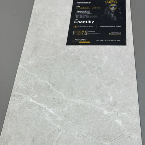 Piso Vinílico Arquitech Château Decor 2mm 92 x 92 cm - Chantilly Cx 5,08m²