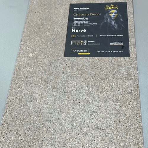 Piso Vinílico Arquitech Château Decor 2mm 92 x 92 cm - Hervé Cx 5,08m²