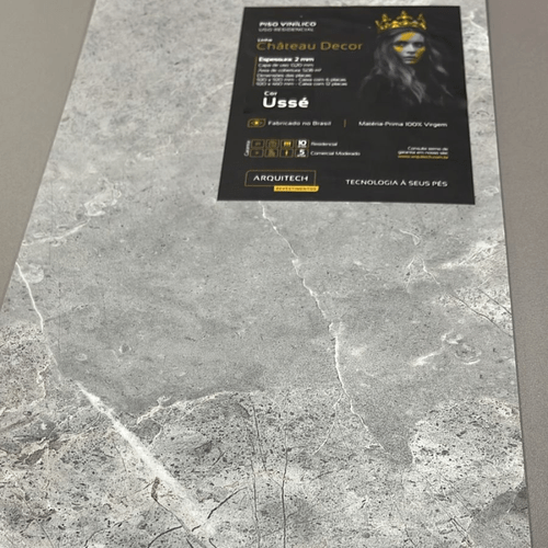 Piso Vinílico Arquitech Château Decor 2mm 92 x 92 cm - Ussé Cx 5,08m²