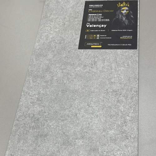 Piso Vinílico Arquitech Château Decor 2mm 92 x 92 cm - Valençay Cx 5,08m²