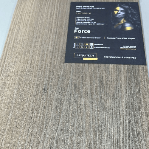 Piso Vinílico Arquitech Lumiere 3mm - Force Cx 3,37m²