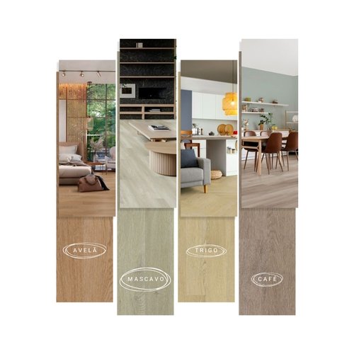 Piso Vinílico Tarkett Recanto Doma - Avelã Cx 5,13m² (208 x 1230mm)