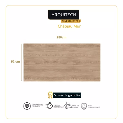 Revestimento de Parede Vinílico Arquitech Château Mur 2mm - Jolie Cx 5,15m²