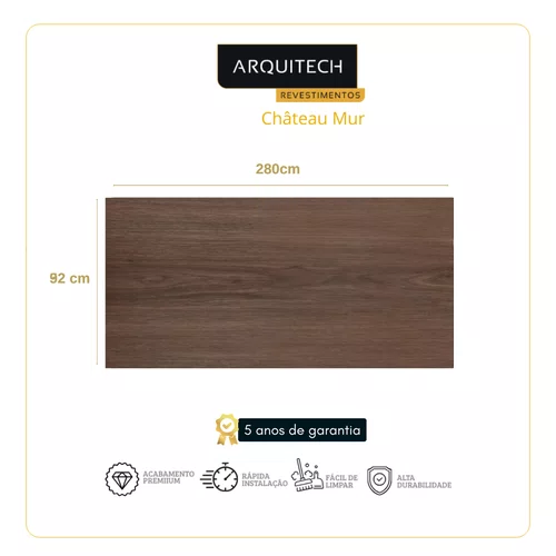 Revestimento de Parede Vinílico Arquitech Château Mur 2mm - Marie Cx 5,15m²