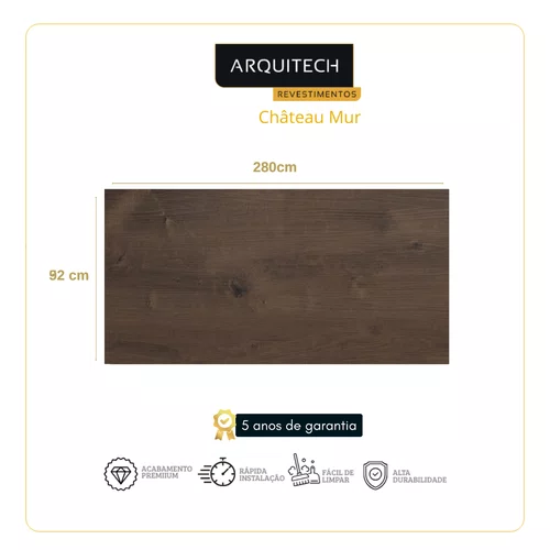 Revestimento de Parede Vinílico Arquitech Château Mur 2mm - Sophie Cx 5,15m²