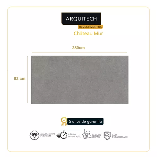 Revestimento de Parede Vinílico Arquitech Château Mur 2mm - Valençay Cx 5,15m²