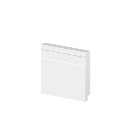 Rodapé Poliestireno Frisado Branco 07cm Br 2,40m - Arquitech 51007