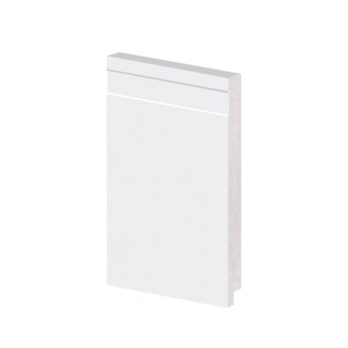 Rodapé Poliestireno Frisado Branco 20cm Br 2,40 - Arquitech 51020