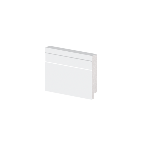 Rodapé Poliestireno Frisado Branco 05cm Br 2,40m - Arquitech 51005