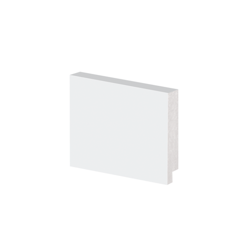 Rodapé Poliestireno Liso Branco 50005 - 50 x 10mm Br 2,40m