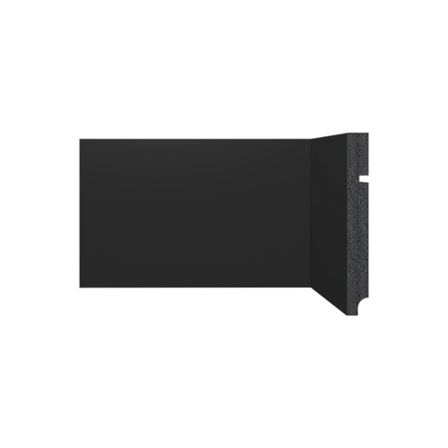 Rodapé Poliestireno Santa Luzia 3496 Preto Liso 15cm Br 2,40m