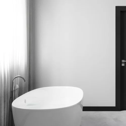 Rodapé Poliestireno Santa Luzia 3547 Preto Liso 150mm Br 2,40m