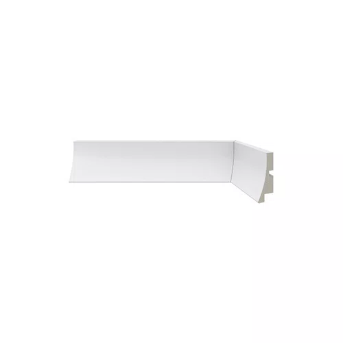 Rodapé Poliestireno Santa Luzia 441 Branco Liso 50mm Br 2,40m